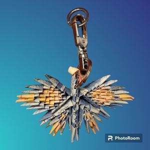 NWOT Handcrafted eagle keychain